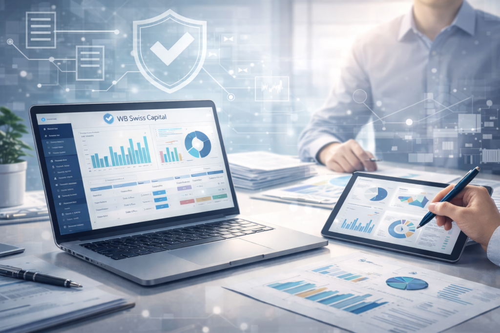 Treuhand & Buchhaltung 8 Digitale Treuhand- und Buchhaltungslösungen von WB Swiss Capital für Schweizer KMU