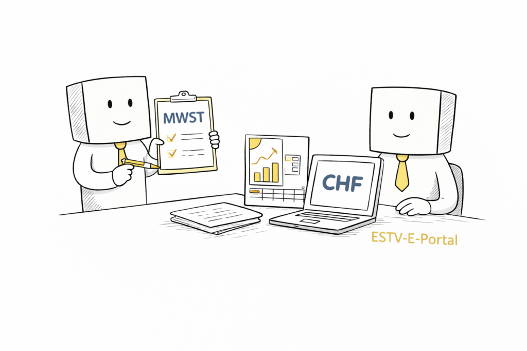 Treuhand & Buchhaltung 6 MWST-Auswertungen und -Abrechnungen in der Buchhaltung mit CashCtrl durch WB Swiss Capital